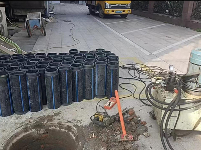 钟祥PE置换管厂家 DN315置换管 非开挖管短管置换